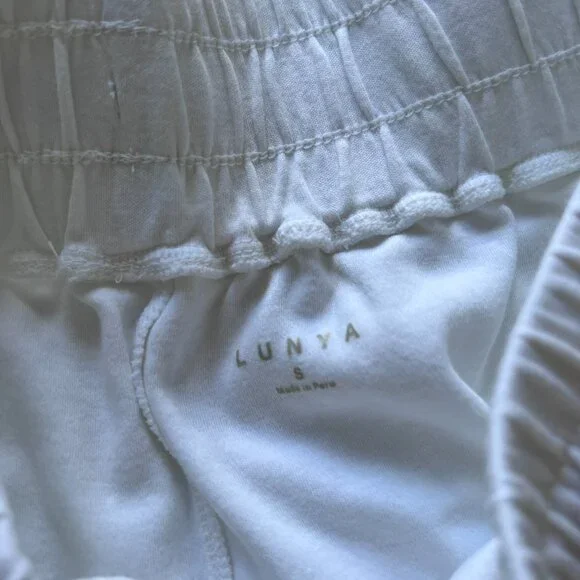 Lunya Pima Cotton Wide Leg Lounge Short - Picture 4 of 5